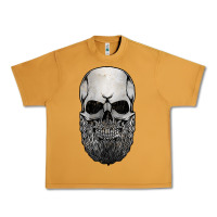 Peanut Butter creepy bald and bearded skull for halloween & skeletons fans t shirt Urban Heavy Tee - baoMotion