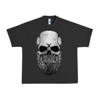 Pigment Black creepy bald and bearded skull for halloween & skeletons fans t shirt Urban Heavy Tee - baoMotion