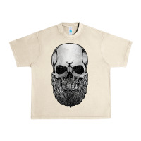 Sandshell creepy bald and bearded skull for halloween & skeletons fans t shirt Urban Heavy Tee - baoMotion
