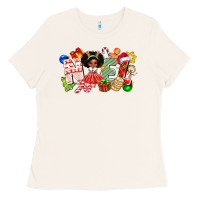 Bone Noel Afro Girl Baby Ladies Tee - CowhideDigitalArt