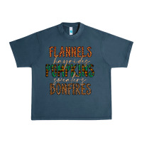 Midnight Navy flannels hayrides pumpkins bonfires Urban Heavy Tee - CowhideDigitalArt