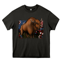 Asphalt American Bison Heavy Core Tee - Jasminsmagicworld