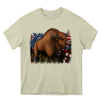 Mossy American Bison Heavy Core Tee - Jasminsmagicworld