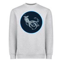 Heather Grey Sea Emperor Transparent Graphic Heavyweight Sweatshirt - Bettercallsaul