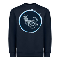 Navy Sea Emperor Transparent Graphic Heavyweight Sweatshirt - Bettercallsaul