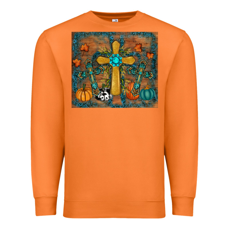 Fall Cross Tumbler Premium Sweatshirt by RanaPortraitStore | Teevron