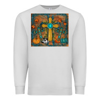 Dove Grey fall cross tumbler Premium Sweatshirt - RanaPortraitStore