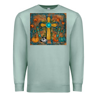 Seafoam fall cross tumbler Premium Sweatshirt - RanaPortraitStore