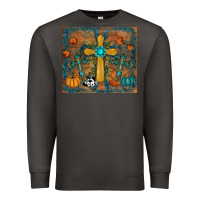 Smoke fall cross tumbler Premium Sweatshirt - RanaPortraitStore
