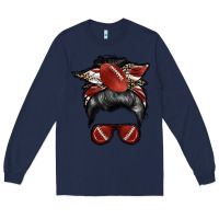 Navy football mom Long Sleeve Tee - RacoonDesign