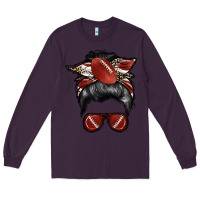 Plum football mom Long Sleeve Tee - RacoonDesign