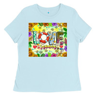 Baby Blue Love Summer Ladies Tee - CowhideDigitalArt