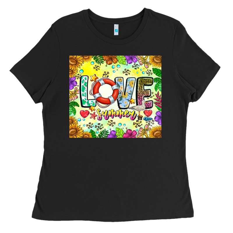 Love Summer Ladies Tee by CowhideDigitalArt | Teevron