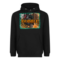 Black thanksgiving turkey gobble with background Heavyweight Hoodie - RanaPortraitStore