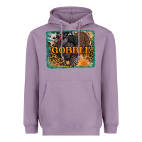 Lavender thanksgiving turkey gobble with background Heavyweight Hoodie - RanaPortraitStore