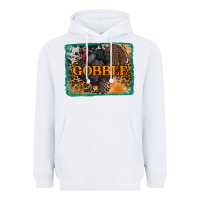 White thanksgiving turkey gobble with background Heavyweight Hoodie - RanaPortraitStore