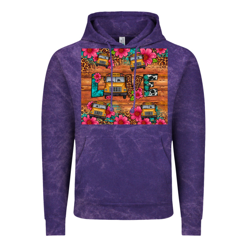 Love School Bus Leopard Vintage Hoodie by Artiststas | Teevron