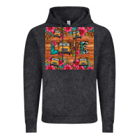 Vintage Black love school bus leopard Vintage Hoodie - Artiststas