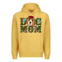 Antique Gold Christmas dog mom beagle Premium Hoodie - RanaPortraitStore