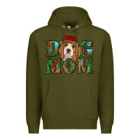 Army Green Christmas dog mom beagle Premium Hoodie - RanaPortraitStore