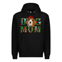 Black Christmas dog mom beagle Premium Hoodie - RanaPortraitStore