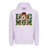 Lilac Christmas dog mom beagle Premium Hoodie - RanaPortraitStore