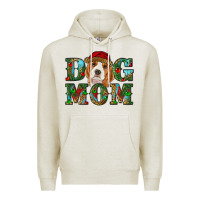 Oatmeal Heather Christmas dog mom beagle Premium Hoodie - RanaPortraitStore