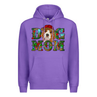 Purple Christmas dog mom beagle Premium Hoodie - RanaPortraitStore