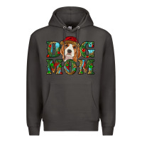 Smoke Christmas dog mom beagle Premium Hoodie - RanaPortraitStore