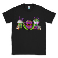 Black Halloween Coffee Cups Classic Tee - FaDigitalArtStudio