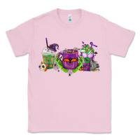 Bubblegum Pink Halloween Coffee Cups Classic Tee - FaDigitalArtStudio