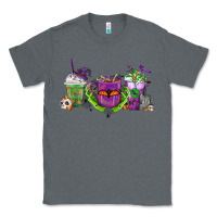 Charcoal Heather Halloween Coffee Cups Classic Tee - FaDigitalArtStudio