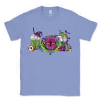 Colony Blue Halloween Coffee Cups Classic Tee - FaDigitalArtStudio