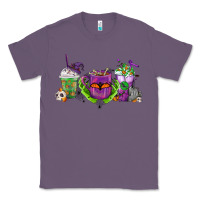 Lavender Halloween Coffee Cups Classic Tee - FaDigitalArtStudio