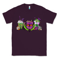 Plum Halloween Coffee Cups Classic Tee - FaDigitalArtStudio