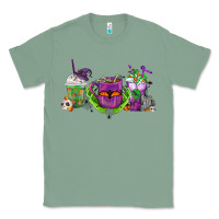 Sage Halloween Coffee Cups Classic Tee - FaDigitalArtStudio
