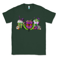 Sports Green Halloween Coffee Cups Classic Tee - FaDigitalArtStudio