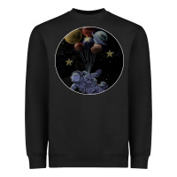 Black Space Travel Heavyweight Sweatshirt - Bettercallsaul