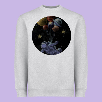 Space Travel Heavyweight Sweatshirt Designed By Bettercallsaul