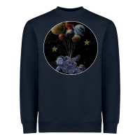 Navy Space Travel Heavyweight Sweatshirt - Bettercallsaul