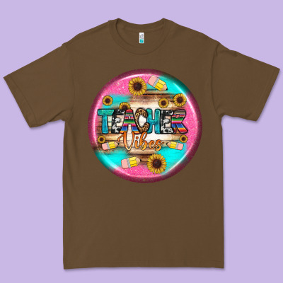 Teacher Vibe Earrings Premium Tee Designed By Bundleandbundleshop