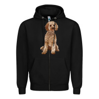 Black cockapoo Zipper Hoodie - RanaPortraitStore