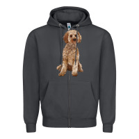 Smoke cockapoo Zipper Hoodie - RanaPortraitStore
