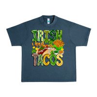 Midnight Navy Irish i Had Tacos Urban Heavy Tee - CowhideDigitalArt