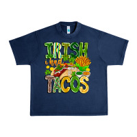 Navy Irish i Had Tacos Urban Heavy Tee - CowhideDigitalArt