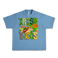 Pebble Blue Irish i Had Tacos Urban Heavy Tee - CowhideDigitalArt