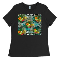 Black summer fruits Ladies Tee - CowhideDigitalArt
