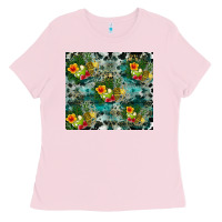 Bubblegum Pink summer fruits Ladies Tee - CowhideDigitalArt