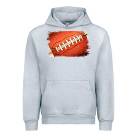 Heather Grey Football Brushstroke Urban Hoodie - RanaPortraitStore