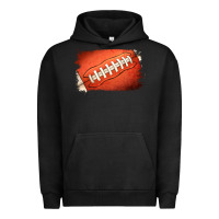 Pigment Black Football Brushstroke Urban Hoodie - RanaPortraitStore